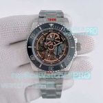 AAA Copy Rolex Submariner Skeleton Dial Black Ceramic Bezel Andrea Pirlo Watch 